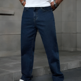 baggy mens dark blue jeans//baggy lose fit man jeans