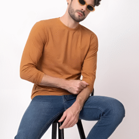 Ariix Men Solid Full sleeve Round Neck Cotton T-shirt