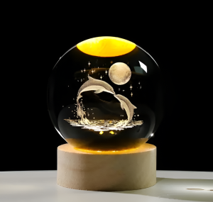 Glass Lamp 3D Ball Astronomy Night Lamp